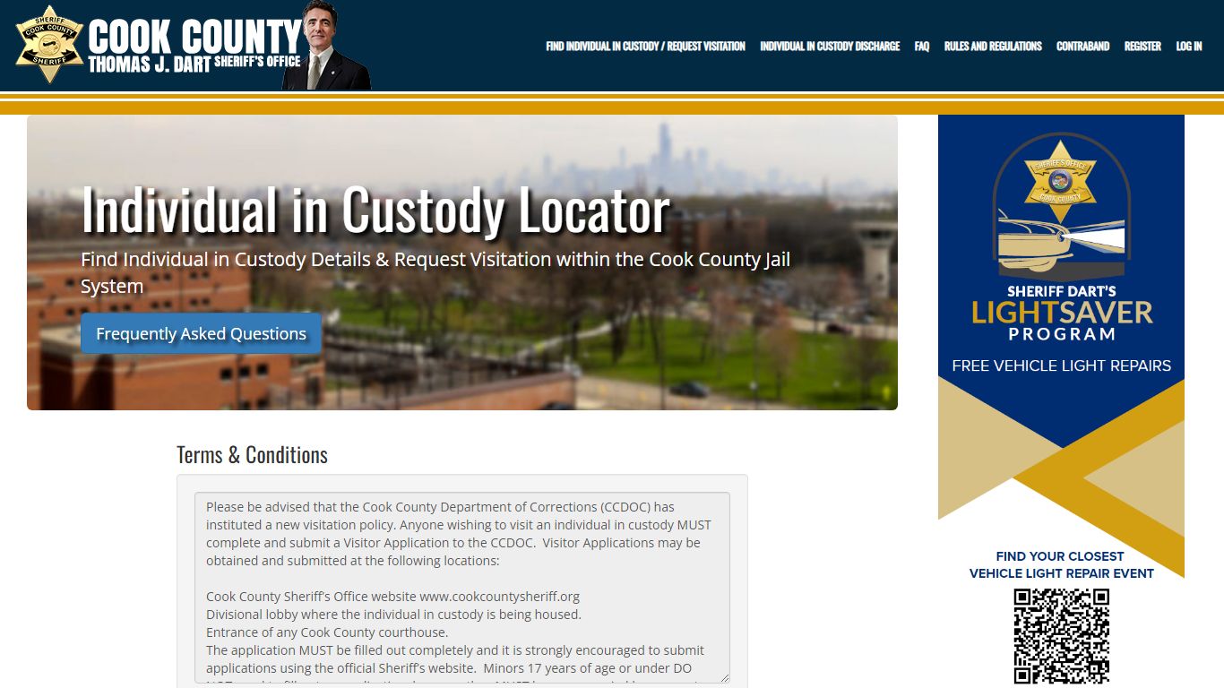 Individual in Custody Locator